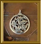 Mooie oude zilveren art nouveau hanger: bloem, Sieraden, Tassen en Uiterlijk, Antieke sieraden, Ophalen of Verzenden, Zilver, Hanger