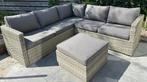 Loungebank met Tafel & Kussens  Comfortabel!, Tuin en Terras, Tuinsets en Loungesets, Ophalen, 5 zitplaatsen, Gebruikt, Bank