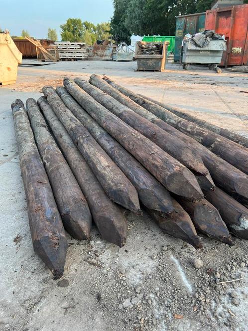 Te koop: Sterke creosoot/ heiningpalen   3 meter, Tuin en Terras, Palen, Balken en Planken, Zo goed als nieuw, Palen, 250 cm of meer