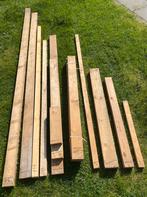 houten balken, diverse afmetingen, Doe-het-zelf en Verbouw, Hout en Planken, Gebruikt, 25 tot 50 mm, Balk, Ophalen
