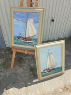 2 schilderijen op doek, Antiek en Kunst, Kunst | Schilderijen | Klassiek, Ophalen of Verzenden