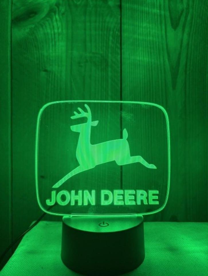 Lamp John Deere logo, Verzamelen, Merken en Reclamevoorwerpen, Lichtbak of (neon) lamp, Ophalen of Verzenden