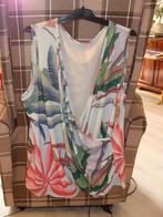 Te koop Blauw dames T-shirt met gekleurd palm blad maat XL, Blauw, Maat 46/48 (XL) of groter, Nieuw, Ophalen of Verzenden