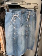 Vintage Y2K blauwe spijker rok met strik detail, Vintage, Blauw, Vintage, Vintage