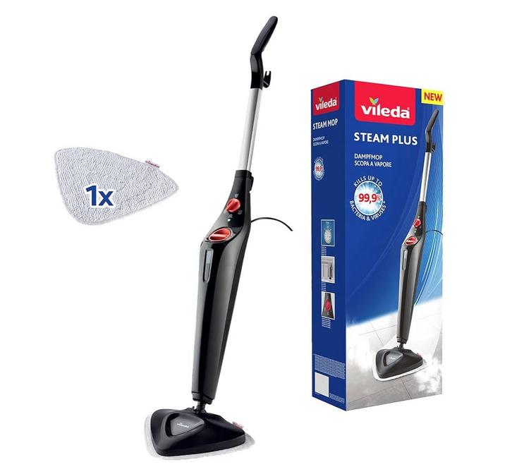 Vileda Steam Plus Stoomreiniger, Witgoed en Apparatuur, Stofzuigers, Gebruikt, Stofzuiger, Minder dan 1200 watt, Reservoir, Ophalen