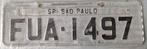 Nummerplaat Brazilie, Ophalen of Verzenden, Gebruikt, Auto's