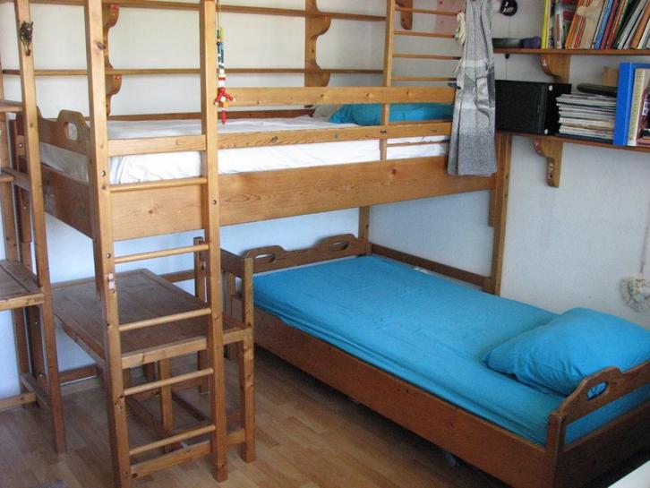 Stapelbed., Huis en Inrichting, Slaapkamer | Stapelbedden en Hoogslapers, Gebruikt, Stapelbed, 90 cm, 200 cm, Tweepersoons, Ophalen