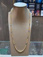 14KT Goud - 68.75 Gram -Ketting- ROPE-Wit&Geel -Herenketting