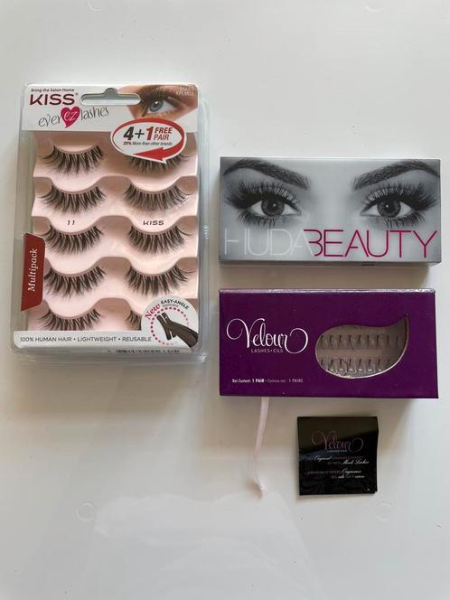 Luxe nepwimpers bundel - HUDA Beauty, Velour & Kiss (nieuw!), Sieraden, Tassen en Uiterlijk, Uiterlijk | Cosmetica en Make-up