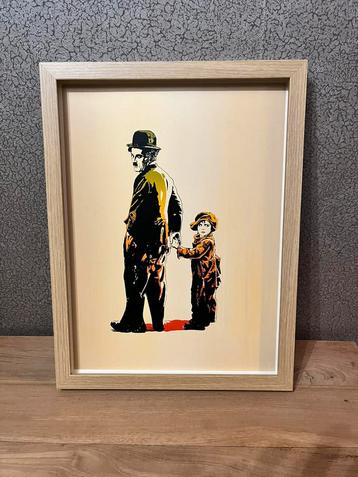 Foto/ Poster. Charlie Chaplin & Jacky Coogan The Kid 1921. beschikbaar voor biedingen