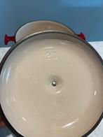 Le Creuset hoge La Mama 20 cm in heel goede staat, Gietijzer, Ophalen of Verzenden, Zo goed als nieuw, Keramische plaat
