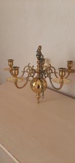 Vintage messing kroonluchter. WD-18., Ophalen of Verzenden, Koper of Brons