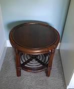 Vintage rotan rond tafeltje, Ophalen, Huis en Inrichting