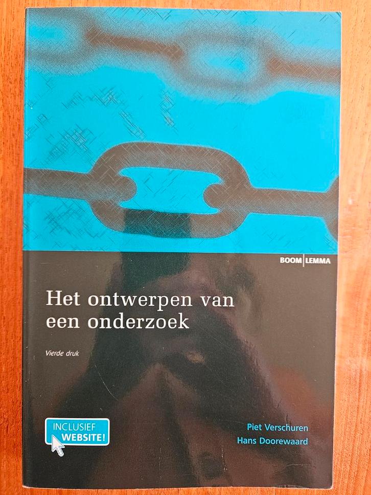 Het ontwerpen van een onderzoek - Piet Verschuren, Boeken, Studieboeken en Cursussen, Zo goed als nieuw, HBO, Gamma, Ophalen of Verzenden