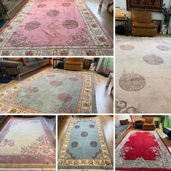 ✨ Opruiming –Chinese Art Deco wollen tapijten - 330 x 215 cm, Huis en Inrichting, Stoffering | Tapijten en Kleden, Zo goed als nieuw