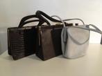 3 Vintage Handtassen ( in Hilversum ), Sieraden, Tassen en Uiterlijk, Tassen | Damestassen, Ophalen of Verzenden, Gebruikt, Bruin