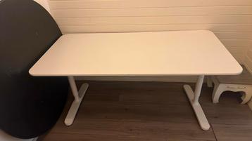 Ikea bureau bekant 160 x80  wit - afbeelding 1