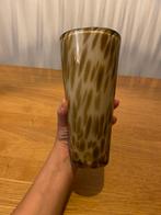 Gave panterprint vaas!, Huis en Inrichting, Woonaccessoires | Vazen, Overige kleuren, Ophalen of Verzenden, Minder dan 50 cm, Glas