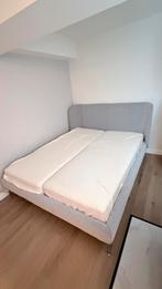 2 persoons bed met enkele matrassen, Ophalen, Gebruikt, Tweepersoons, 200 cm