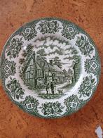 Antieke transferware borden groen – set van 6, Ophalen