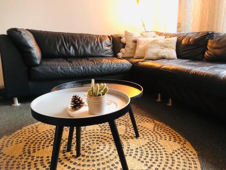 Leren Hoekbank - Comfortabel & Stijlvol, Huis en Inrichting, Banken | Bankstellen, Gebruikt, Hoekbank, Vierpersoons of meer, 250 tot 300 cm