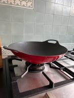 Gietijzeren Wok - Zo Goed Als Nieuw, Huis en Inrichting, Keuken | Potten en Pannen, Ophalen of Verzenden, Zo goed als nieuw, Gietijzer