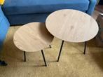 Set van 2 ronde bijzettafels JYSK, Huis en Inrichting, Tafels | Bijzettafels, Ophalen, Minder dan 45 cm, Minder dan 55 cm, Rond