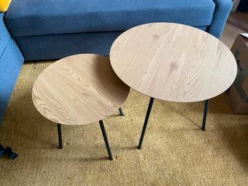 Set van 2 ronde bijzettafels JYSK beschikbaar voor biedingen