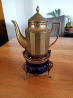Antiek theelicht met theepot koper/ messing, Antiek en Kunst, Antiek | Koper en Brons, Ophalen