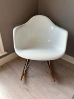 Eames-stijl Schommelstoel - Wit, Huis en Inrichting, Ophalen, Kunststof, Gebruikt, Wit