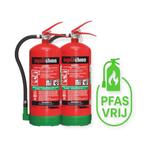 2 stuks PFAS fluorvrije schuimblussers 6 liter OgnioChron, Ophalen of Verzenden, Nieuw, Brandblusser