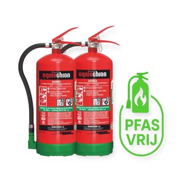 2 stuks PFAS fluorvrije schuimblussers 6 liter OgnioChron beschikbaar voor biedingen