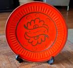 Flora Keramiek Gouda Taartschaal Oranje Retro, Antiek en Kunst, Antiek | Keramiek en Aardewerk, Ophalen of Verzenden