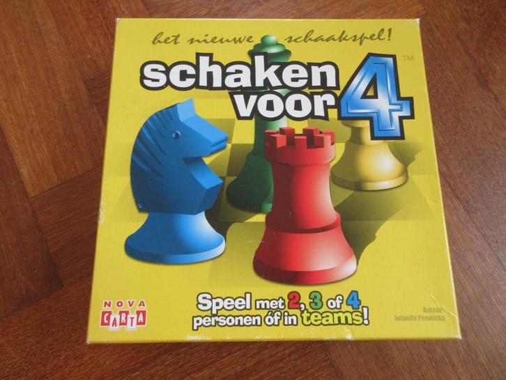 Schaken voor 4, Hobby en Vrije tijd, Gezelschapsspellen | Bordspellen, Ophalen of Verzenden