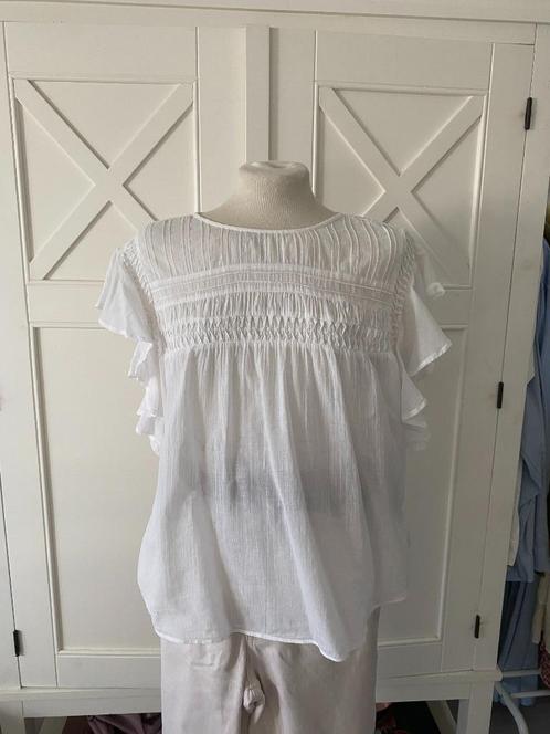 Mooie blouse Josephine en Co, Kleding | Dames, Blouses en Tunieken, Zo goed als nieuw, Maat 42/44 (L), Wit, Verzenden