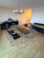 eettafel met stoelen, Ophalen, 50 tot 100 cm, Zo goed als nieuw, Modern