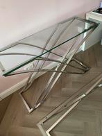 Glazen Dressoir side table erik kuster richmond, Huis en Inrichting, Tafels | Sidetables, Ophalen, Glas, Zo goed als nieuw, 25 tot 50 cm