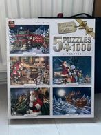 5x puzzels 1.000 stukjes per puzzel kerst, Ophalen, Zo goed als nieuw