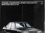 Engelse folder Mercedes 19E 2.3-16, november 1983, Boeken, Auto's | Folders en Tijdschriften, Ophalen of Verzenden, Nieuw, Mercedes