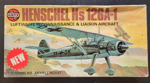 Airfix Henschel Hs 126A-1 1:72, Hobby en Vrije tijd, Modelbouw | Vliegtuigen en Helikopters, Zo goed als nieuw, Vliegtuig, 1:72 tot 1:144