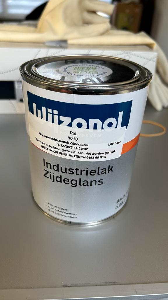 Wijzonol Radiatorlak 1L - RAL 9010 - Nieuw, Doe-het-zelf en Verbouw, Verf, Beits en Lak, Nieuw, Lak, Minder dan 5 liter, Wit, Verzenden