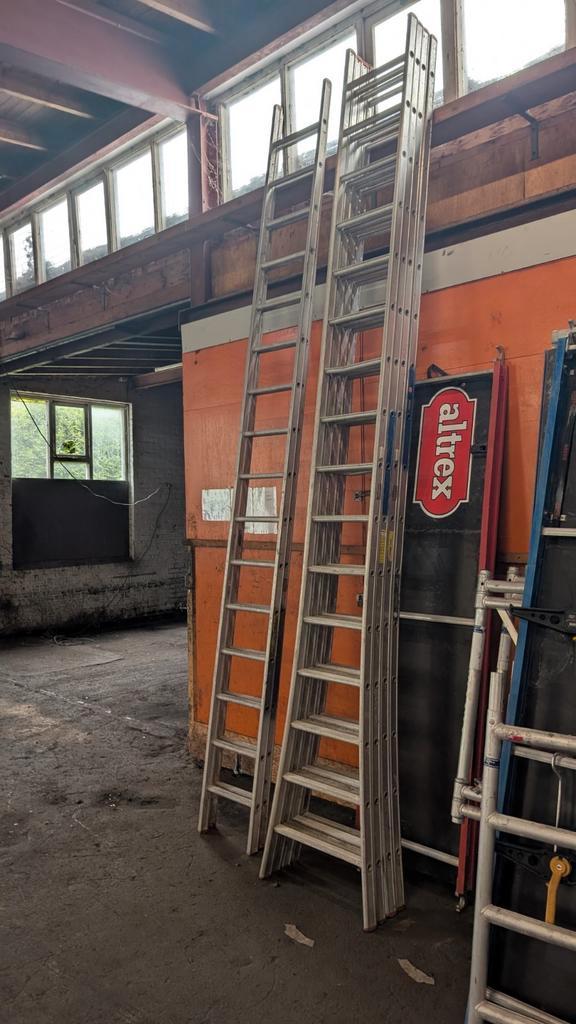 Little Jumbo ladders 4.20 hoog, Doe-het-zelf en Verbouw, Ladders en Trappen, Gebruikt, 4 meter of meer, Ophalen