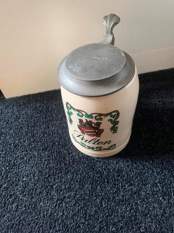 Antieke Bierpul met Speeldoos Palten Stella Artois beschikbaar voor biedingen