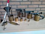 Te koop 3 benzine branders met vul set messing, Ophalen of Verzenden
