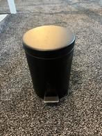 Zwart pedaalemmertje, Huis en Inrichting, Woonaccessoires | Prullenbakken, Met pedaal, Nieuw, Ophalen of Verzenden, Minder dan 10 liter