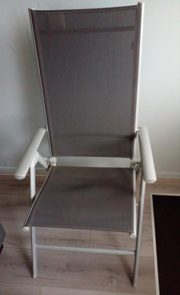 1 LIVARNO HOME aluminium tuinstoel 7 standen verstelbaar, Tuin en Terras, Tuinstoelen, Zo goed als nieuw, Aluminium, Inklapbaar
