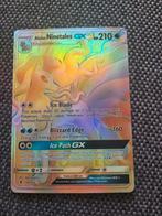 Alolan Ninetales rainbow rare #150 Guardians Rising, Ophalen of Verzenden, Zo goed als nieuw, Losse kaart