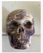 Chevron Amethist Schedel Scull, 380 gram, 8 x 6 x 5,5 cm, Sieraden, Tassen en Uiterlijk, Edelstenen, Nieuw, Ophalen of Verzenden