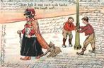 1901 illustratie humor  hond, Verzamelen, Ansichtkaarten | Nederland, Ophalen of Verzenden, Voor 1920, Gelopen, Gelderland