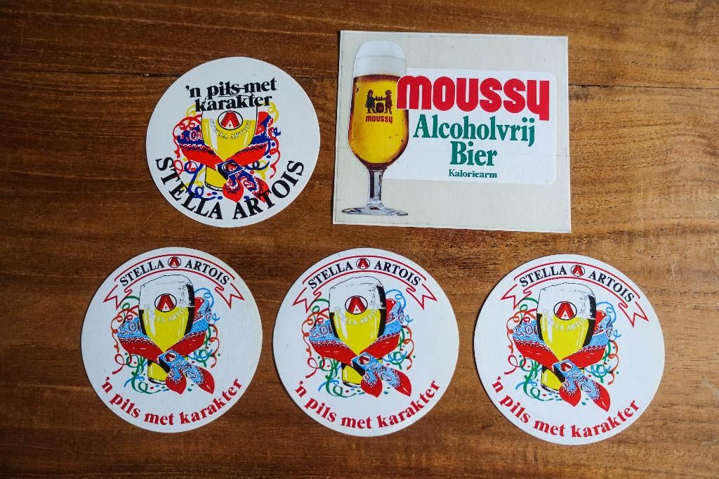 partij stickers - bier, Ophalen of Verzenden, Nieuw